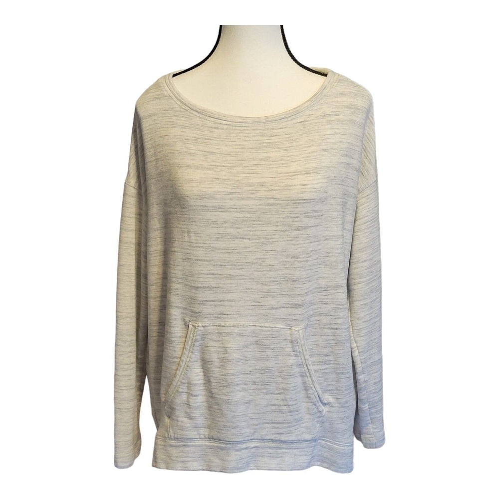 Lou & Grey Signature Soft  Womens Long Sleeve Sweatshirt Heather Gray Small